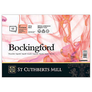 Bockingford Sulu Boya Defteri 300gr A4 HP Satin 12 Yaprak - St Cuthberts Mill