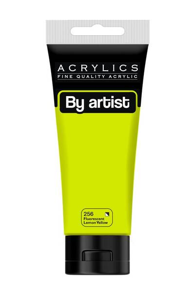 By Artist Akrilik Boya 200 Ml 256 Fluorescent Lemon Yellow - 1