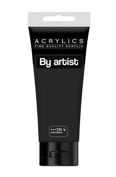 By Artist Akrilik Boya 200 Ml 735 Mars Black - 1