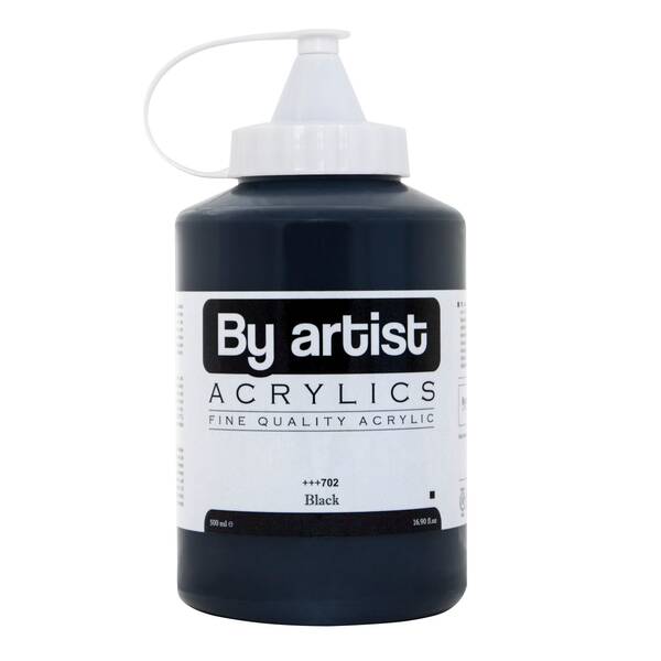 By Artist Akrilik Boya 500 Ml 702 Black - 1