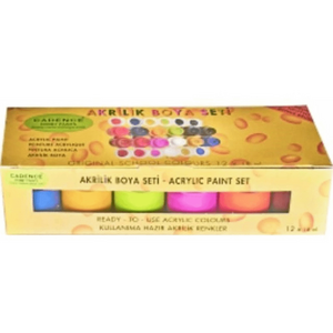 Cadence Premium Akrilik Boya Seti 18 Ml 12 Li - Cadence
