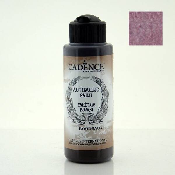 Cadence Antiquing Eskitme Boyası 120ml Bordo - 1