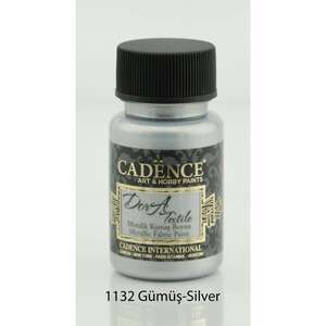 Cadence - Cadence Dora Kumaş Boyası 50ml Gümüş