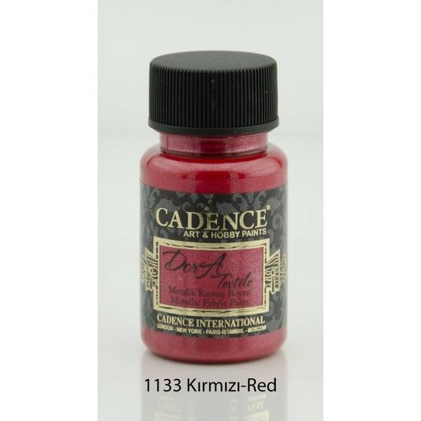 Cadence Dora Kumaş Boyası 50ml Kırmızı