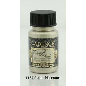 Cadence - Cadence Dora Kumaş Boyası 50ml Platin