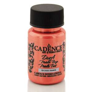 Cadence - Cadence Dora Metalik Boya 50 Ml 129 Orange Oxidized