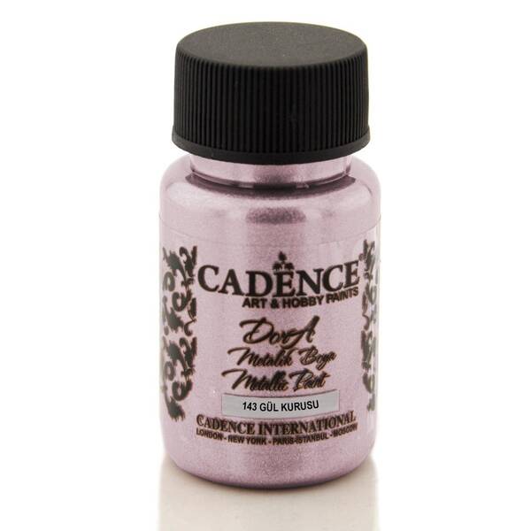 Cadence Dora Metalik Boya 50ml 143 Gül Kurusu - 1