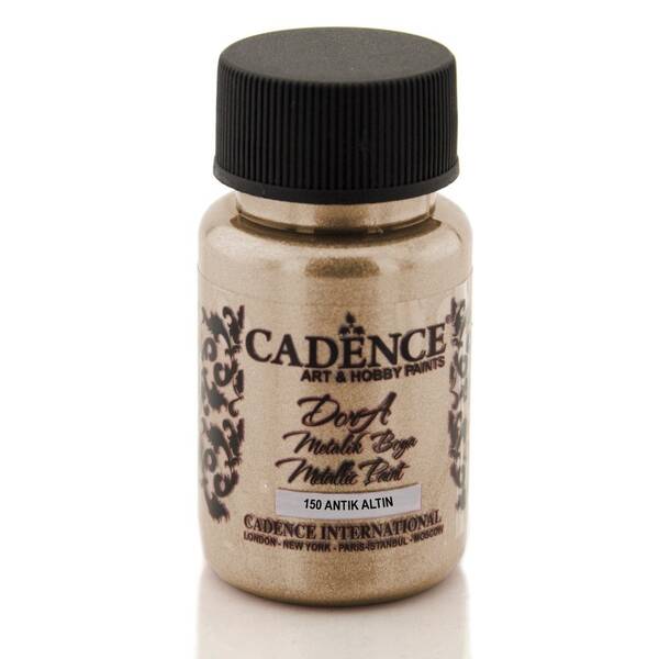 Cadence Dora Metalik Boya 50ml 150 Antik Altın - 1