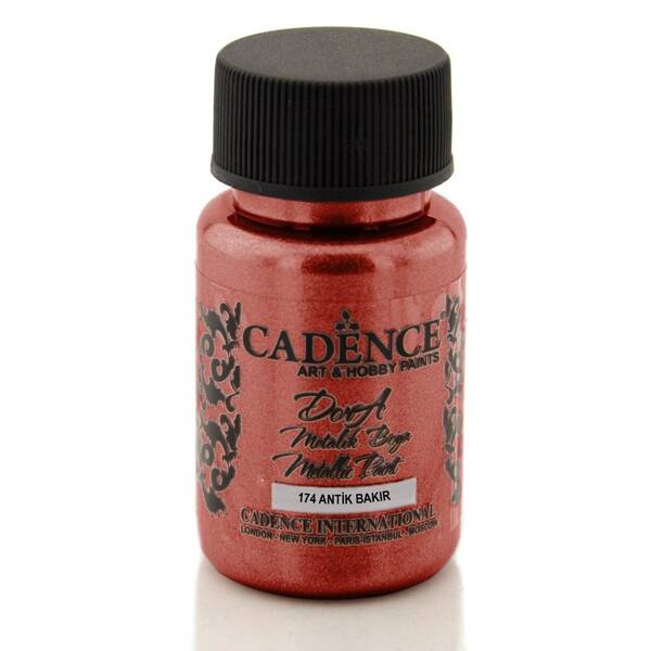 Cadence Dora Metalik Boya 50ml 174 Antik Bakır - 1