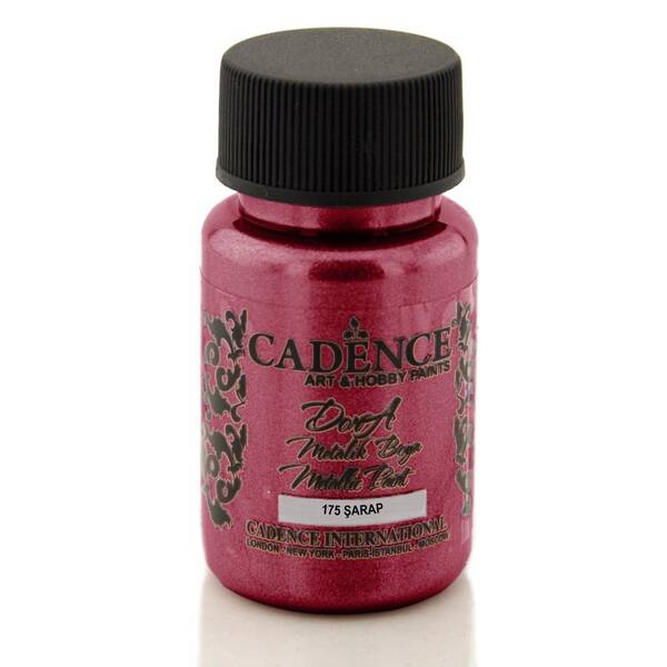 Cadence Dora Metalik Boya 50ml 175 Şarap - 1