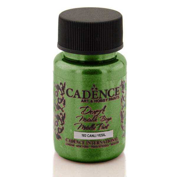 Cadence Dora Metalik Boya 50ml 183 Canlı Yeşil - 1