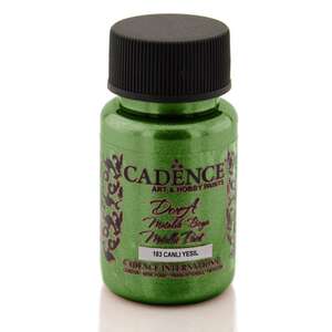 Cadence - Cadence Dora Metalik Boya 50ml 183 Canlı Yeşil
