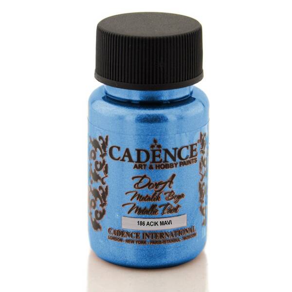 Cadence Dora Metalik Boya 50ml 186 Açık Mavi - 1