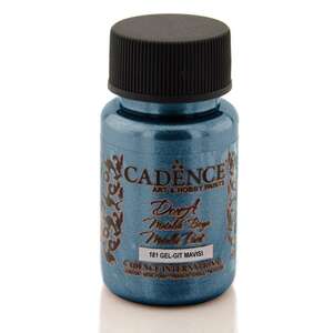 Cadence Dora Metalik Boya 50ml Gelgit Mavisi - Cadence