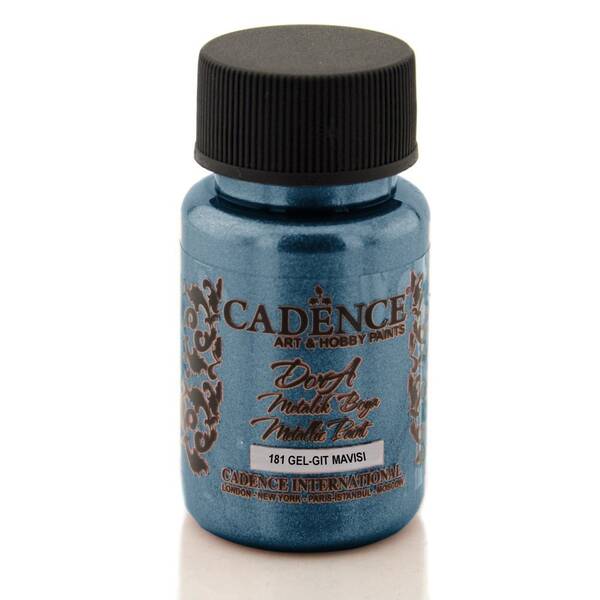 Cadence Dora Metalik Boya 50ml Gelgit Mavisi - 1