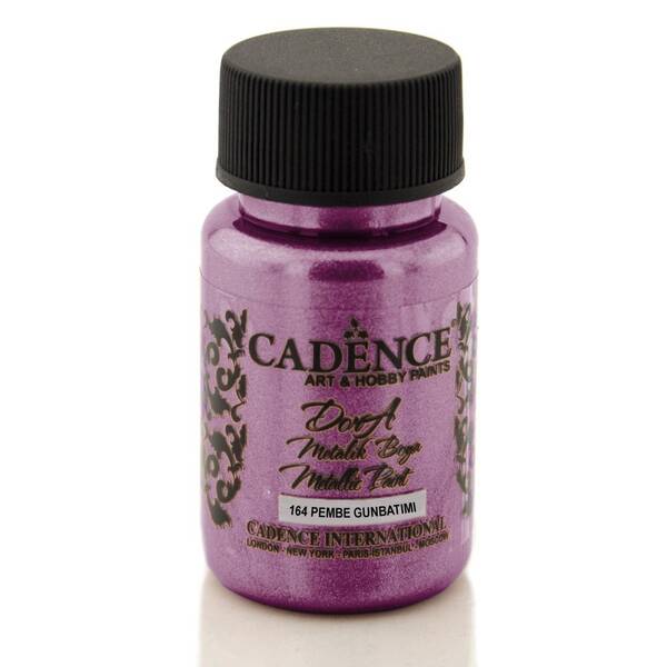 Cadence Dora Metalik Boya 50ml Pembe Günbatımı - 1