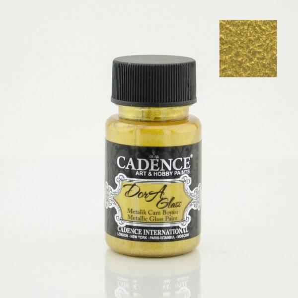 Cadence Dora Metalik Cam Boyası 50ml 3300 Gold - 1