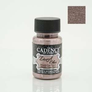 Cadence - Cadence Dora Metalik Cam Boyası 50ml Antik Pembe