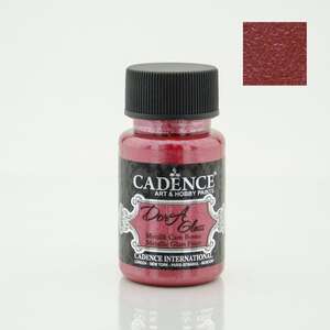 Cadence - Cadence Dora Metalik Cam Boyası 50ml Red