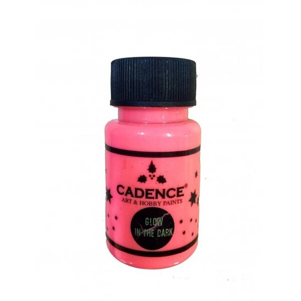 Cadence Glow In The Dark Karanlıkta Parlayan Boya 50ml Pembe - 1