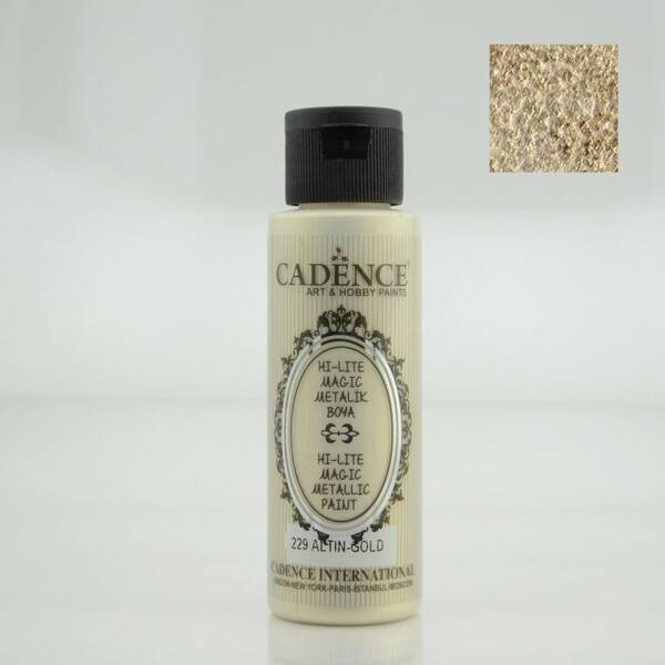 Cadence Hı-Lıte Metalik Boya 70ml Altın - 2