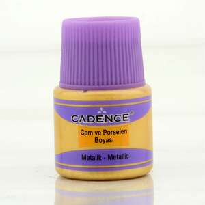 Cadence Metalik Cam Boyası 45ml Altın - Cadence
