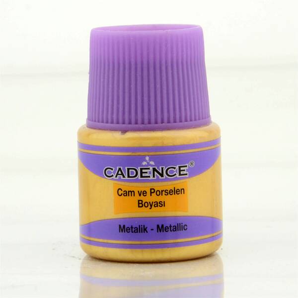 Cadence Metalik Cam Boyası 45ml Altın - 1