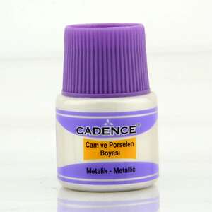 Cadence Metalik Cam Boyası 45ml İnci - Cadence