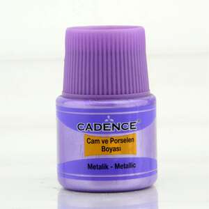 Cadence Metalik Cam Boyası 45ml Lila - Cadence