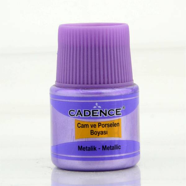 Cadence Metalik Cam Boyası 45ml Lila - 1