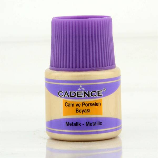 Cadence Metalik Cam Boyası 45ml Şampanya - 1