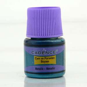 Cadence Metalik Cam Boyası 45ml Turkuaz - Cadence