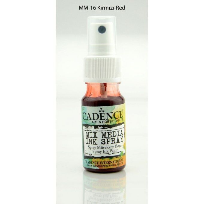Cadence Mix Media Sprey Mürekkep Boyası 25ml Kırmızı