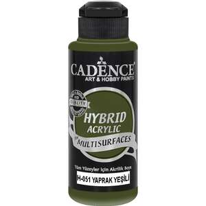 Cadence - Cadence Multisurface Hybrid Akrilik Boya H051 120ml Yaprak Yeşili