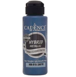 Cadence - Cadence Multisurface Hybrid Metalik Boya 120ml Hm818 Safir