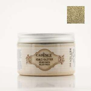 Cadence - Cadence Rölyef Pasta Glitter Simli 150ml Altın