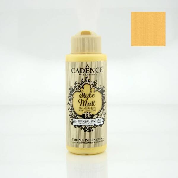 Cadence Style Matt Akrilik Boya 120ml 9009 A.Sarı - 1