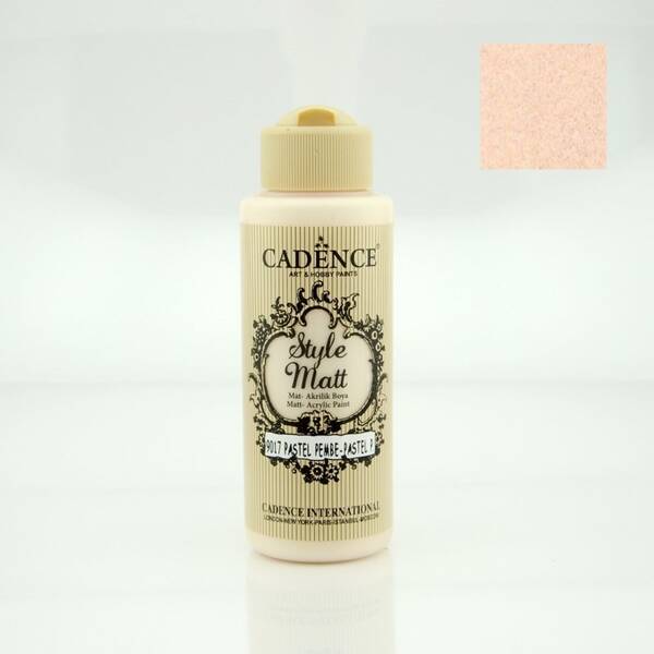 Cadence Style Matt Akrilik Boya 120ml 9017 Pastel Pembe - 1