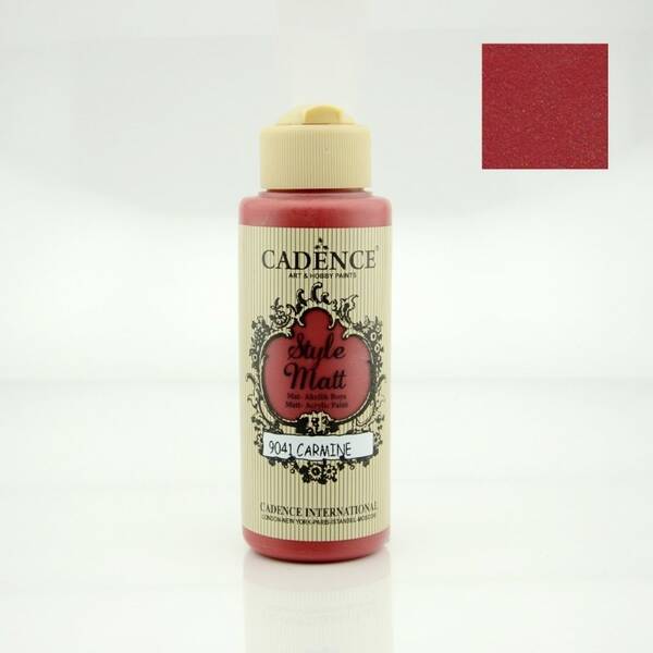 Cadence Style Matt Akrilik Boya 120ml 9041 Carmine - 1