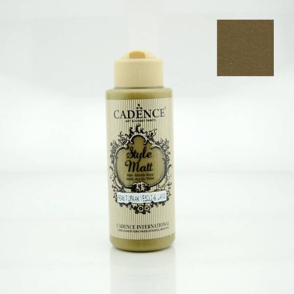 Cadence Style Matt Akrilik Boya 120ml 9046 Toprak Yeşili - 1