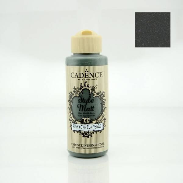 Cadence Style Matt Akrilik Boya 120ml 9053 Koyu Ela Yeşil - 1