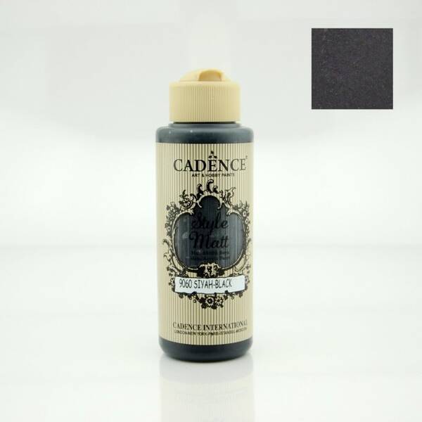 Cadence Style Matt Akrilik Boya 120ml 9060 Siyah - 1