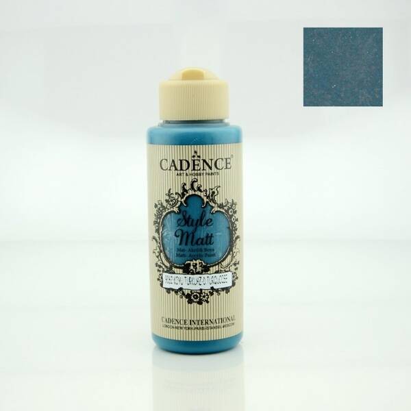 Cadence Style Matt Akrilik Boya 120ml 9062 Koyu Turkuaz - 1