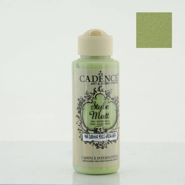 Cadence Style Matt Akrilik Boya 120ml 9065 İlkbahar Yeşili - 1