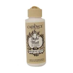 Cadence - Cadence Style Matt Akrilik Boya 120ml S9001 Beyaz