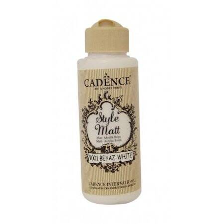 Cadence Style Matt Akrilik Boya 120ml S9001 Beyaz - 1