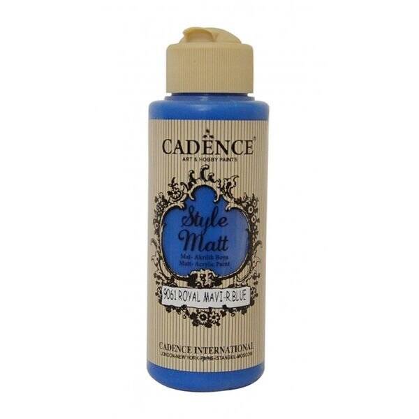 Cadence Style Matt Akrilik Boya 120ml 9061 Royal Mavi - 1