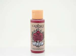 Cadence - Cadence Style Matt Fabric Kumaş Boyası 59ml Bordo