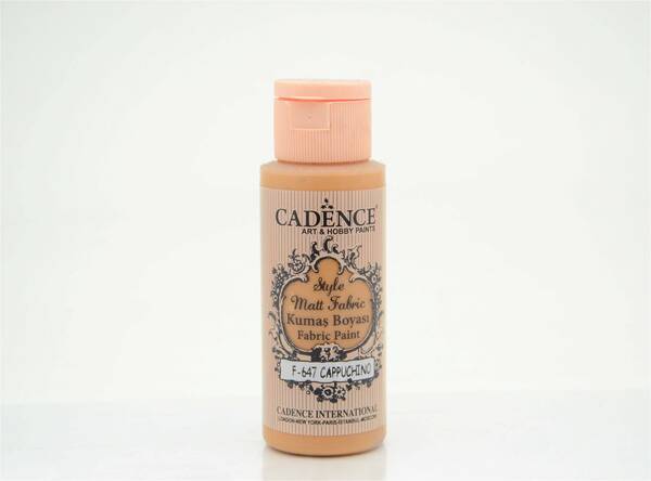 Cadence Style Matt Fabric Kumaş Boyası 59ml Cappuchino - 1