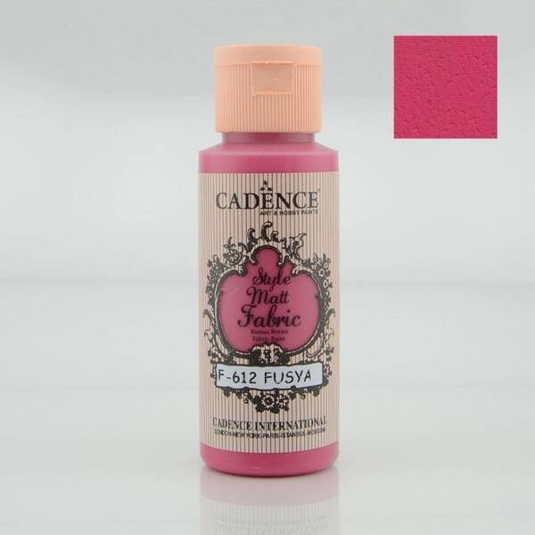 Cadence Style Matt Fabric Kumaş Boyası 59ml Fuşya - 1